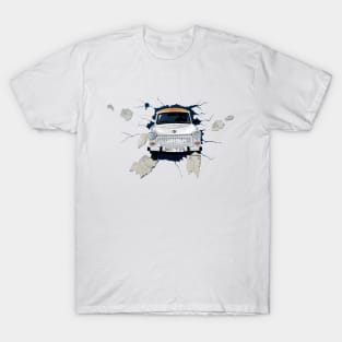 Old School Soviet Car Graffiti Print T-Shirt